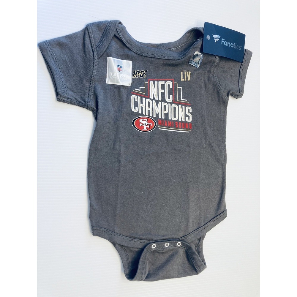 Rabbit Skins San Francisco 49ers Bodysuit Baby 18M Gray NFC Champions Fanatics